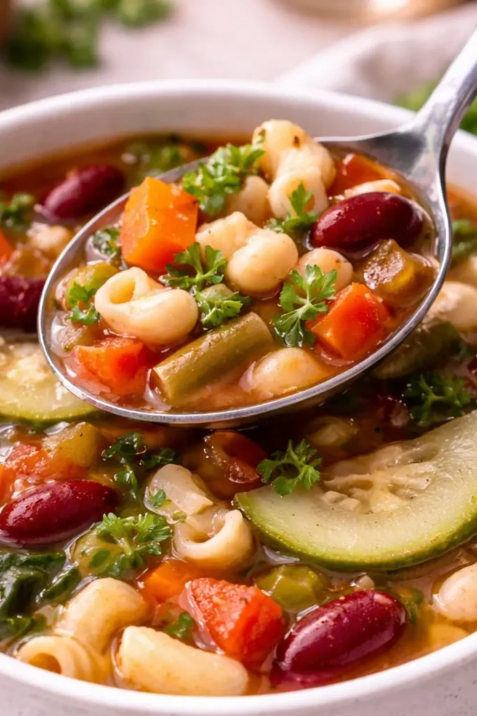 Healthy Slow Cooker Vegan Minestrone Soup
