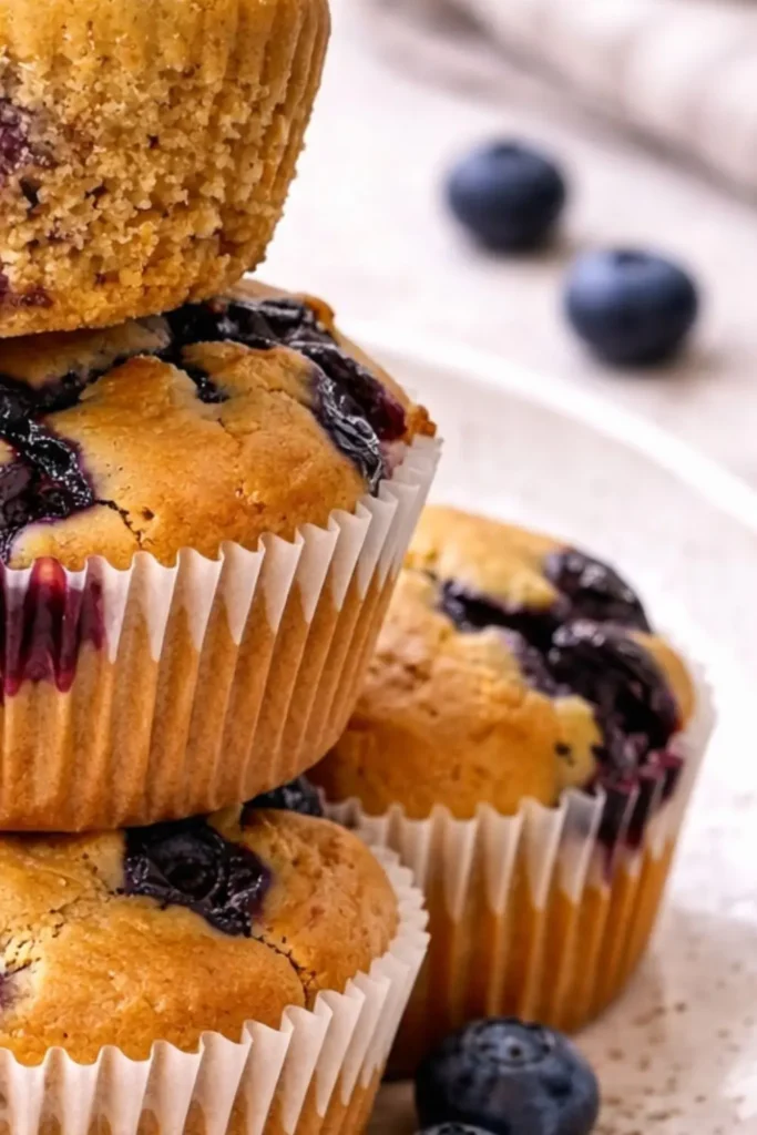 High-Protein Vegan Blueberry Protein Muffins