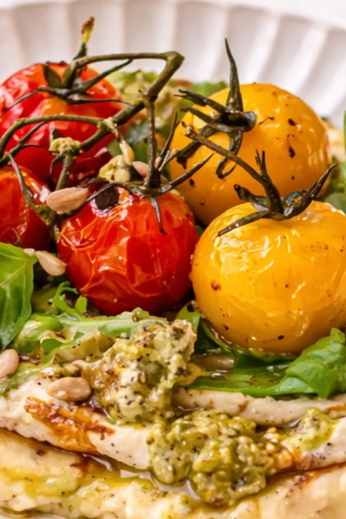 Plant-Based Summer Breakfast Flatbread with Pesto