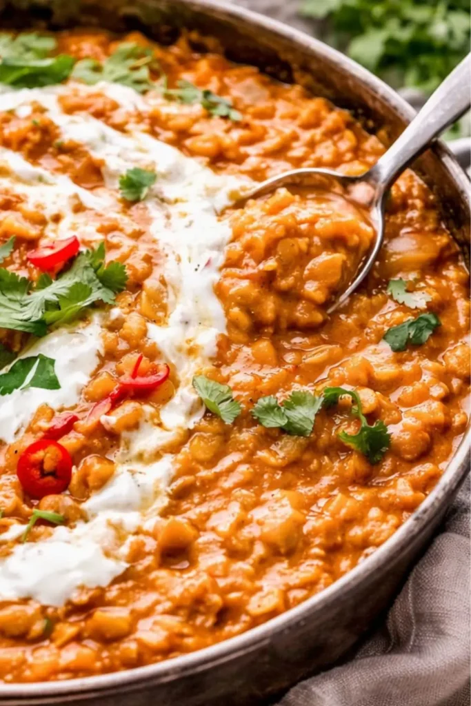 Slow Cooker Vegan Gluten-Free Red Lentil Curry