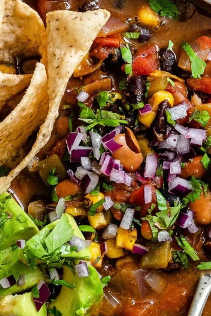 Slow Cooker Vegan Lentil Taco Soup