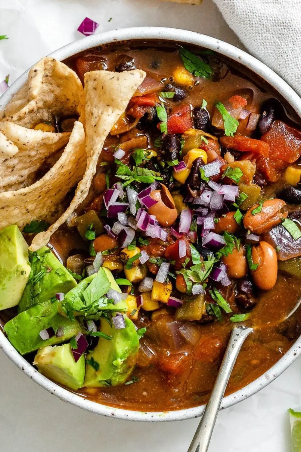 Slow Cooker Vegan Lentil Taco Soup
