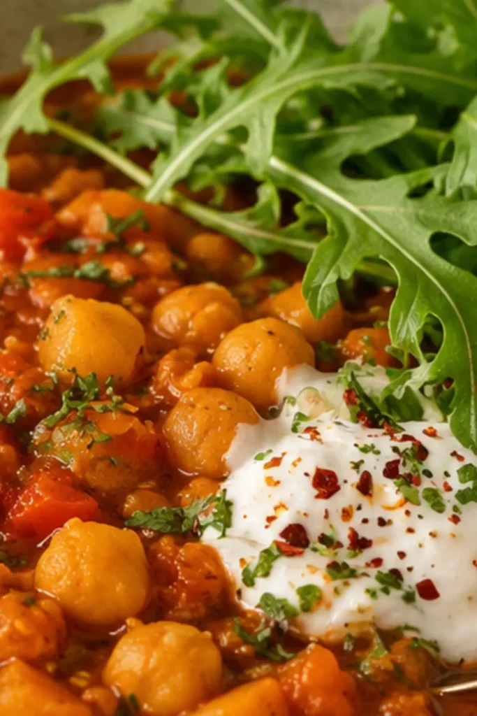 Slow Cooker Vegan Moroccan Chickpea Stew