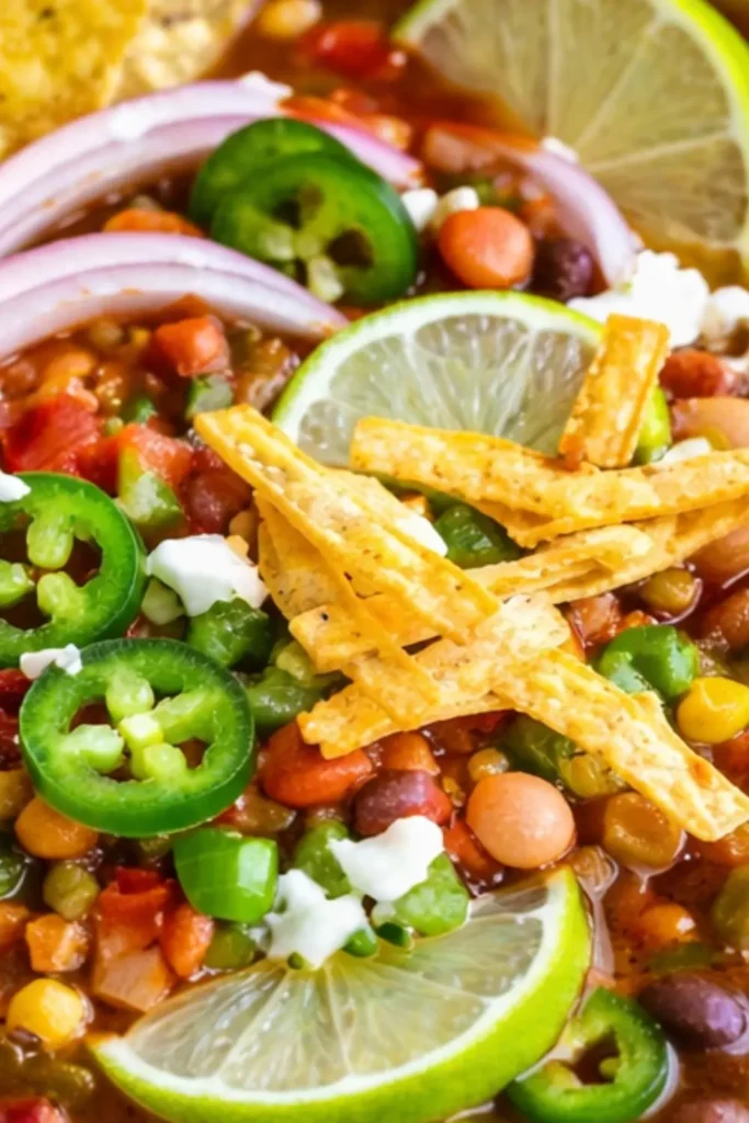 Slow Cooker Vegan Taco Soup with Black Beans
