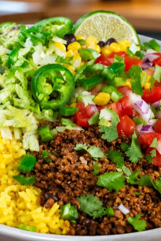 Slow Cooker Vegan Walnut Taco Meat Bowl