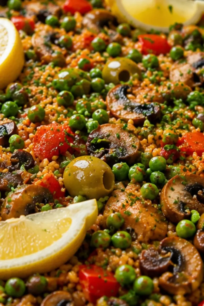 Summer Vegan Slow Cooker Paella with Saffron