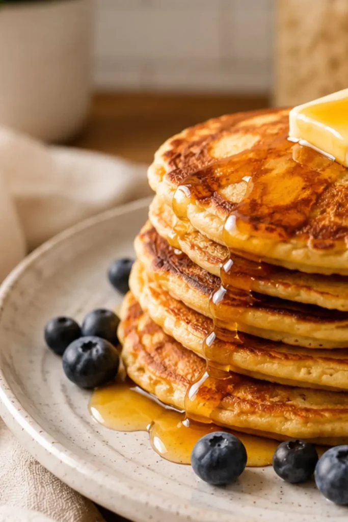 The Best Vegan Protein Pancakes (Banana Oat!)