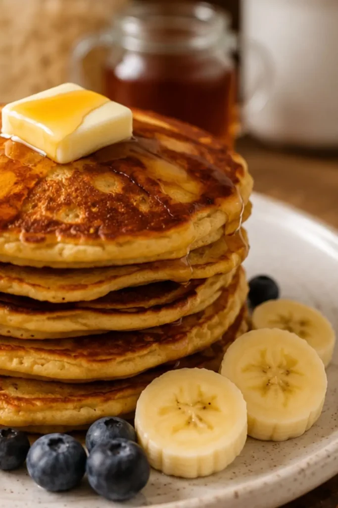 The Best Vegan Protein Pancakes (Banana Oat!)