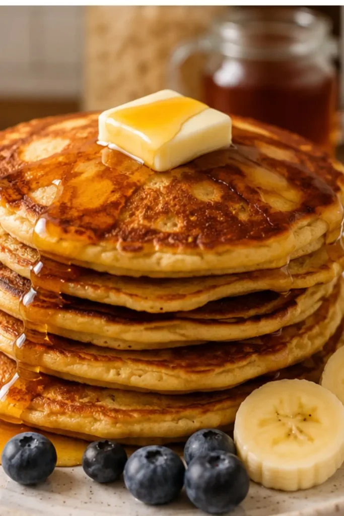 The Best Vegan Protein Pancakes (Banana Oat!)