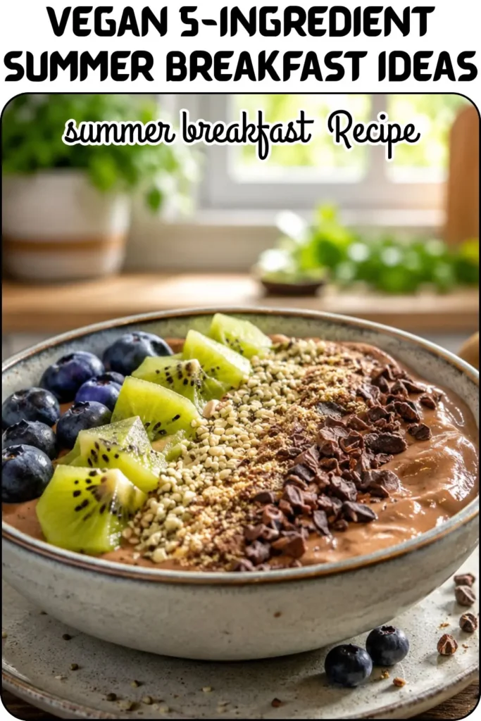 Vegan 5-Ingredient Summer Breakfast Ideas