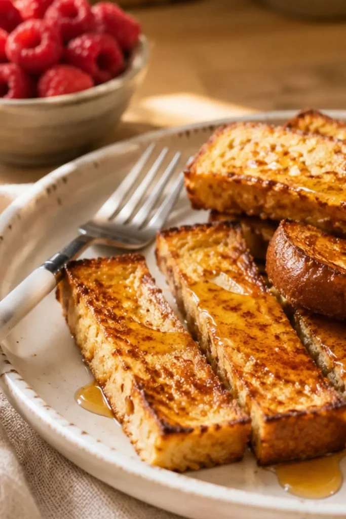 Vegan Air Fryer French Toast Sticks