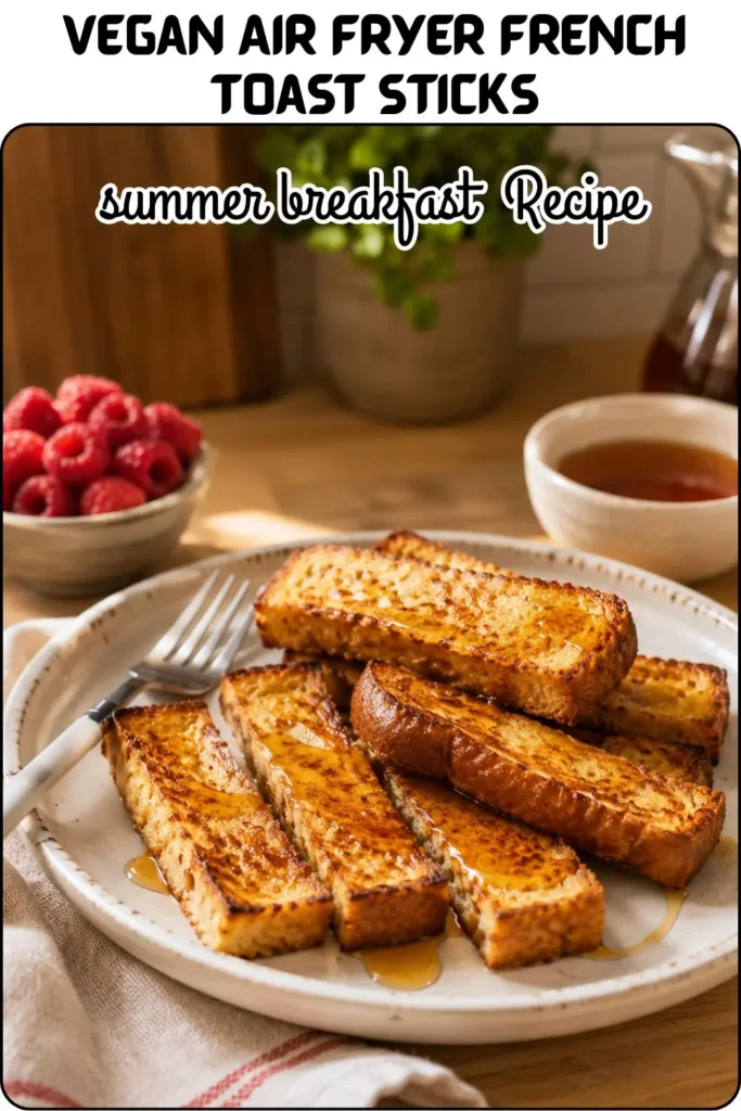 Vegan Air Fryer French Toast Sticks