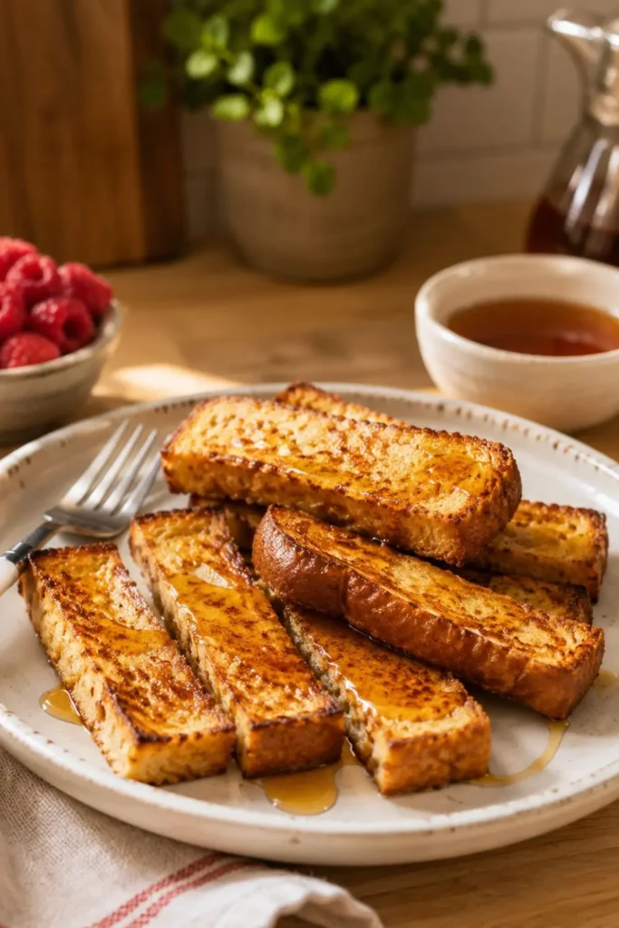 Vegan Air Fryer French Toast Sticks