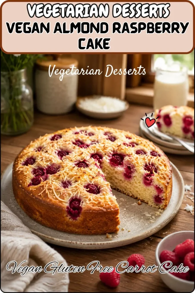 Vegan Almond Raspberry CakeÂ