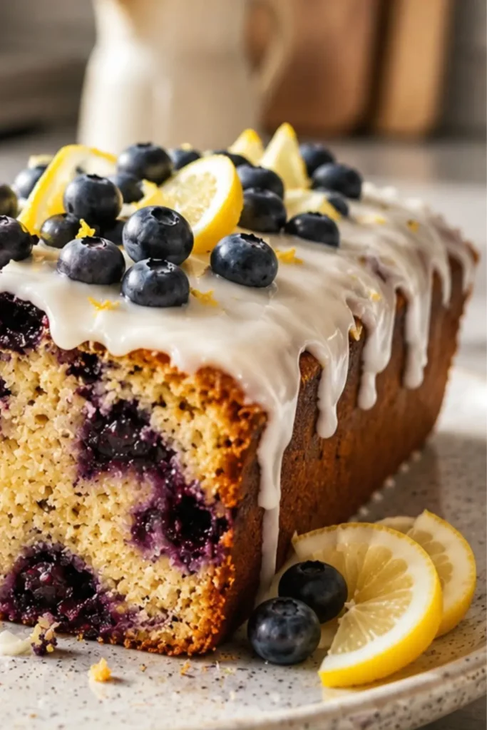 Vegan Lemon Blueberry Cake