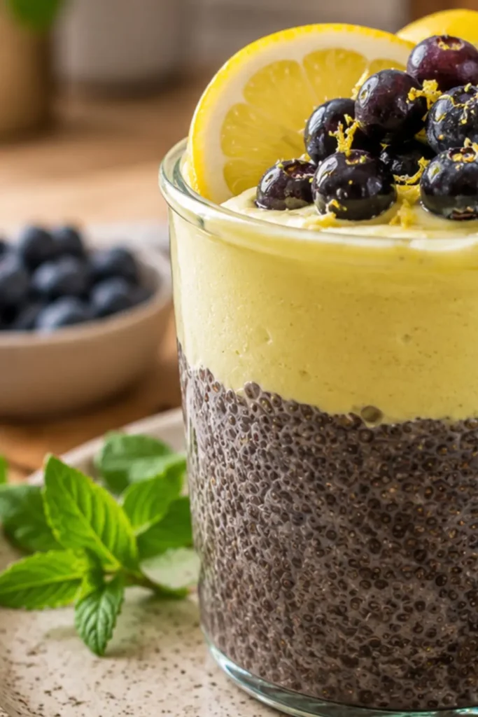 Vegan Lemon Blueberry Yogurt Parfait