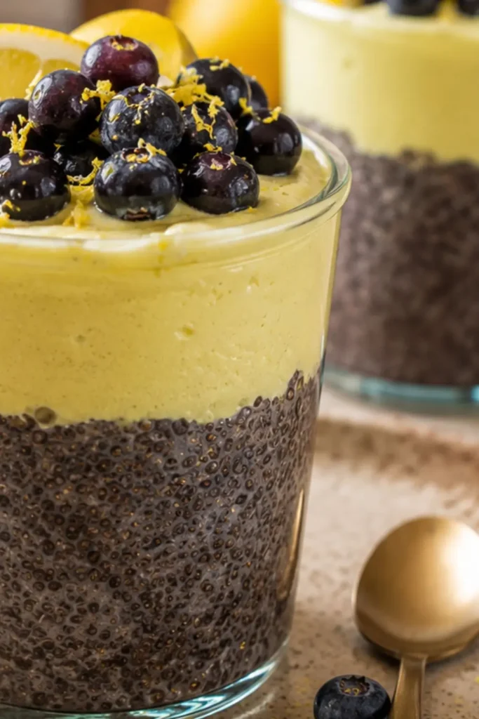 Vegan Lemon Blueberry Yogurt Parfait