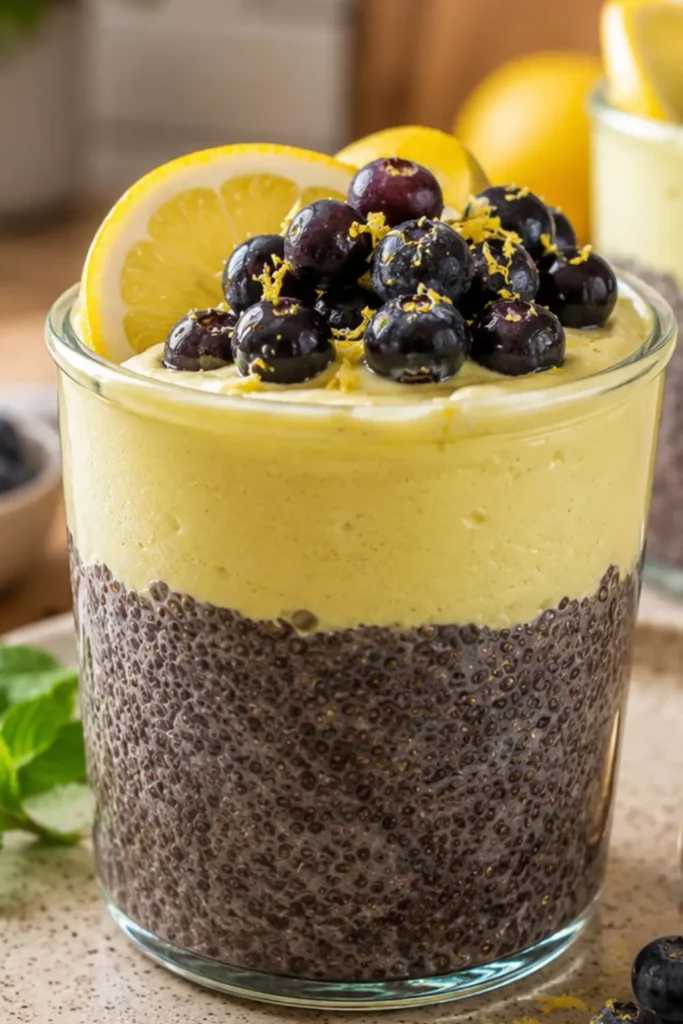 Vegan Lemon Blueberry Yogurt Parfait