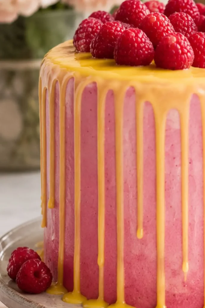 Vegan Raspberry Cake