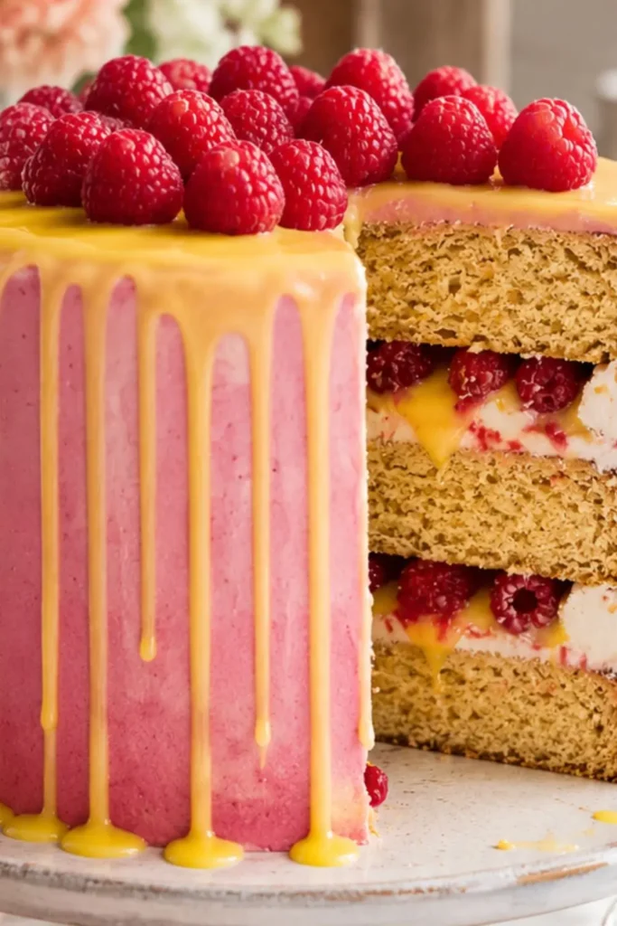 Vegan Raspberry Cake