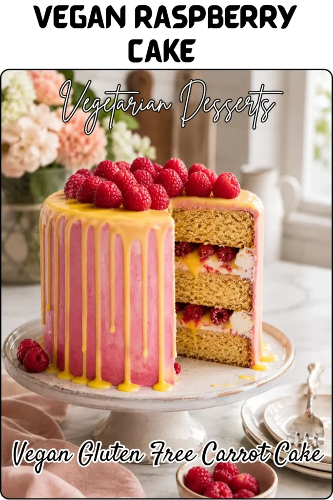 Vegan Raspberry Cake The No-Bake Cashew Cheesecake - Stillhungryyet.com