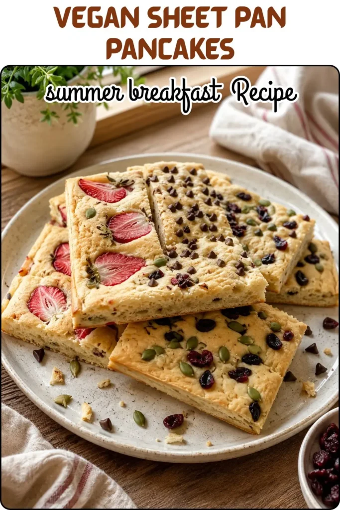 Vegan Sheet Pan Pancakes