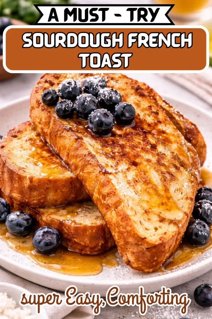 Vegan Sourdough French Toast with Maple Drizzle
