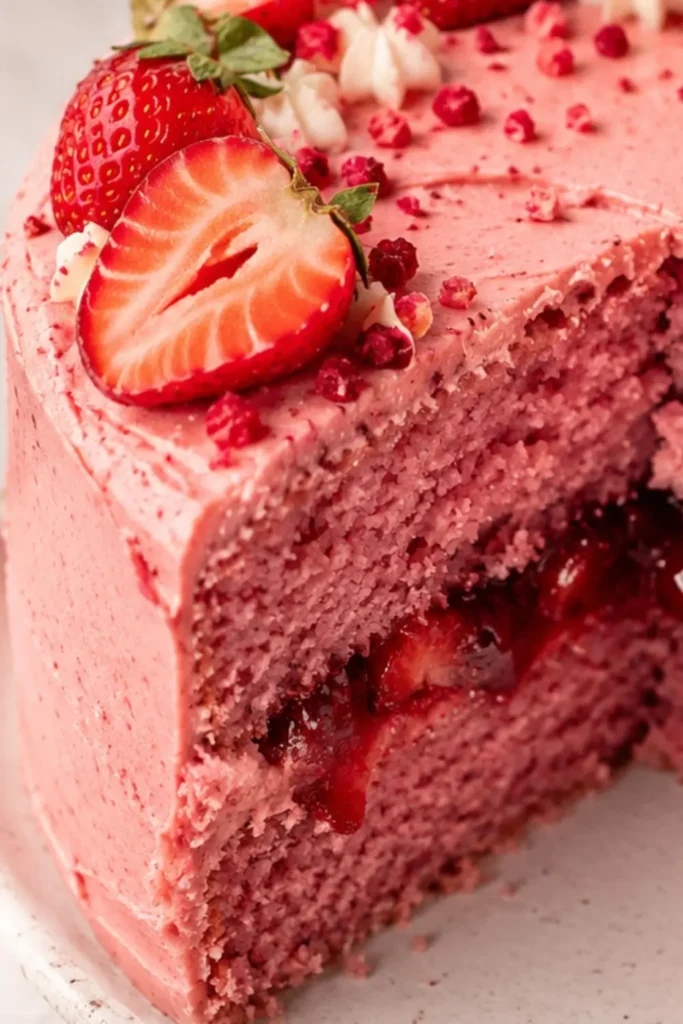 Vegan Strawberry Cake