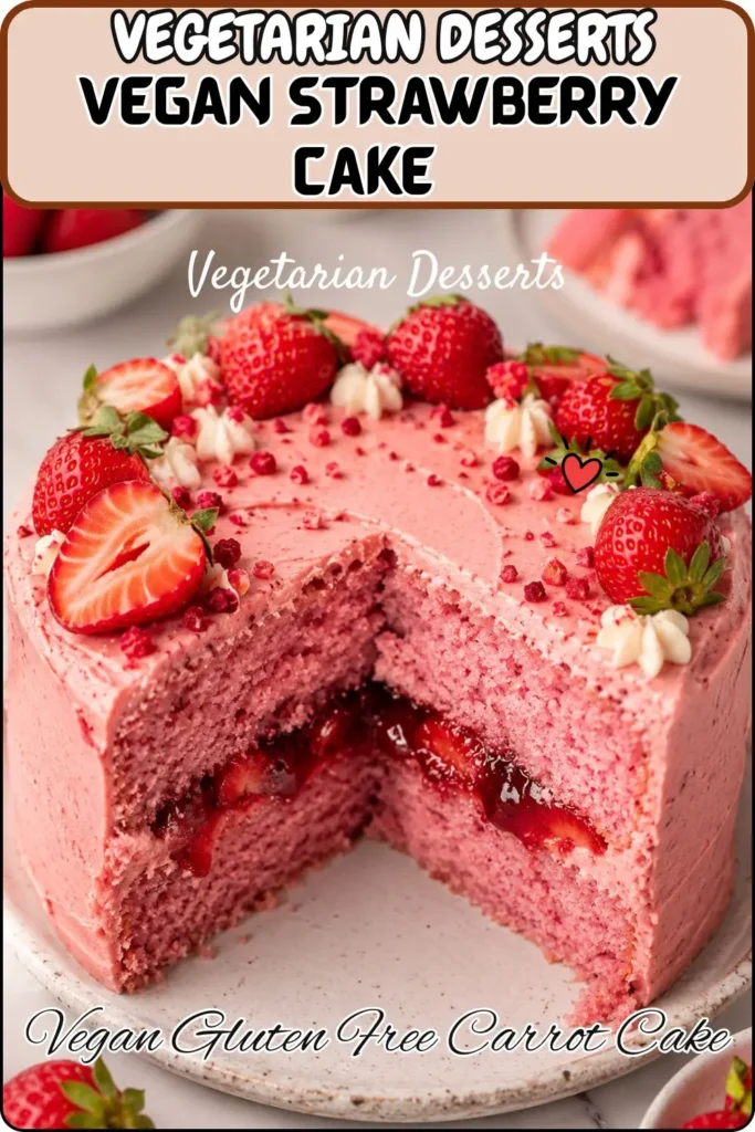 Vegan Strawberry Cake