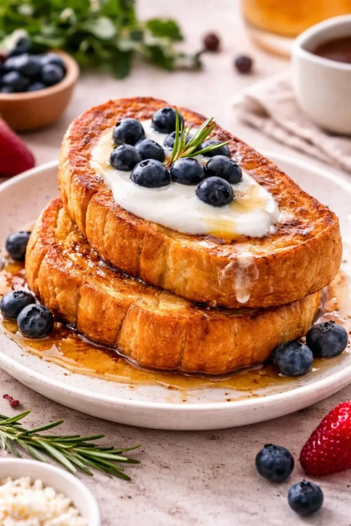 Vegan Stuffed French Toast Brunch Platter