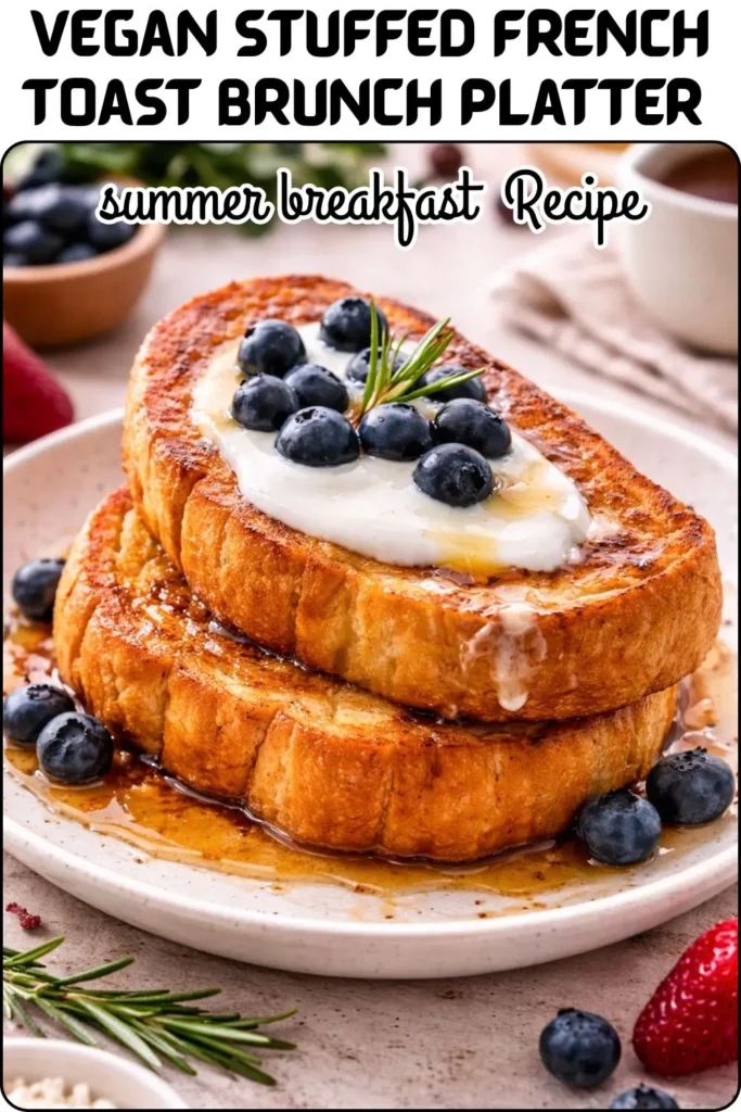 Vegan Stuffed French Toast Brunch PlatterÂ