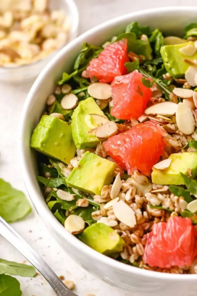 Vegan Summer Grain Bowl with Avocado and Fresh Herbs