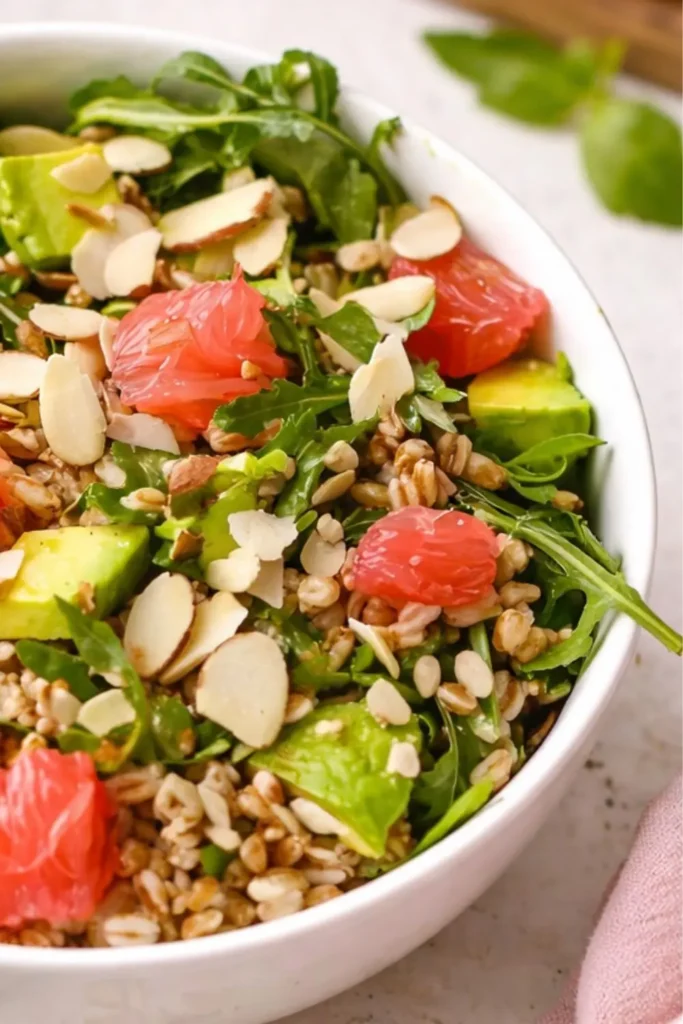 Vegan Summer Grain Bowl with Avocado and Fresh Herbs