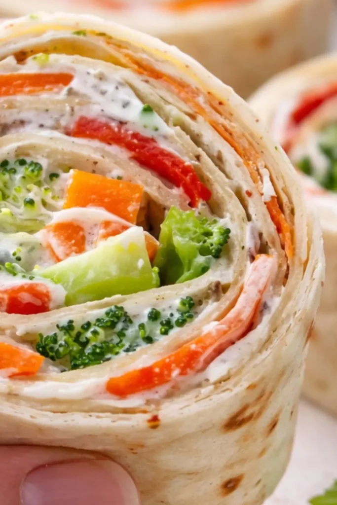 Vegan Vegetable Tortilla Roll Ups