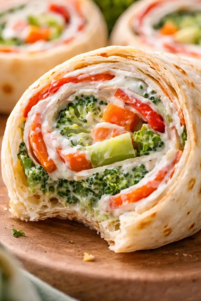 Vegan Vegetable Tortilla Roll Ups