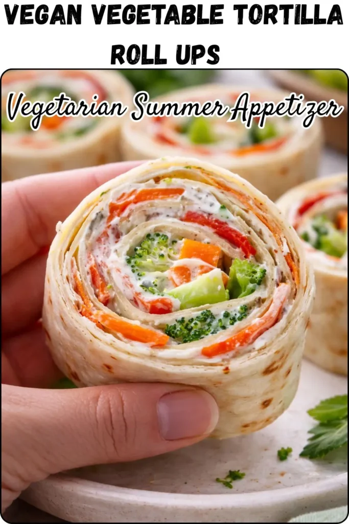 Vegan Vegetable Tortilla Roll Ups
