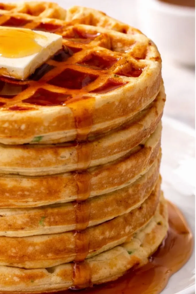 Vegan Zucchini Oat Waffles