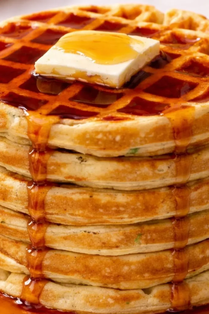 Vegan Zucchini Oat Waffles