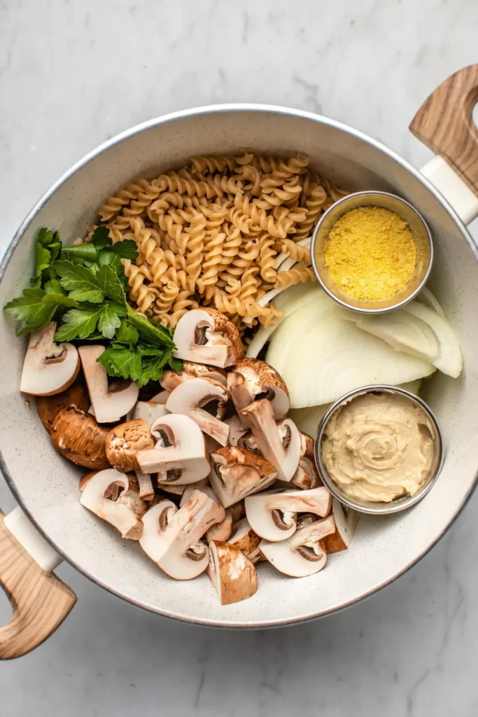 Crockpot Vegan Mushroom Stroganoff