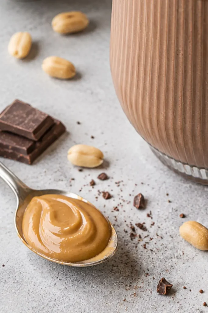100% Vegan Chocolate Peanut Butter Protein Shake Breakfast