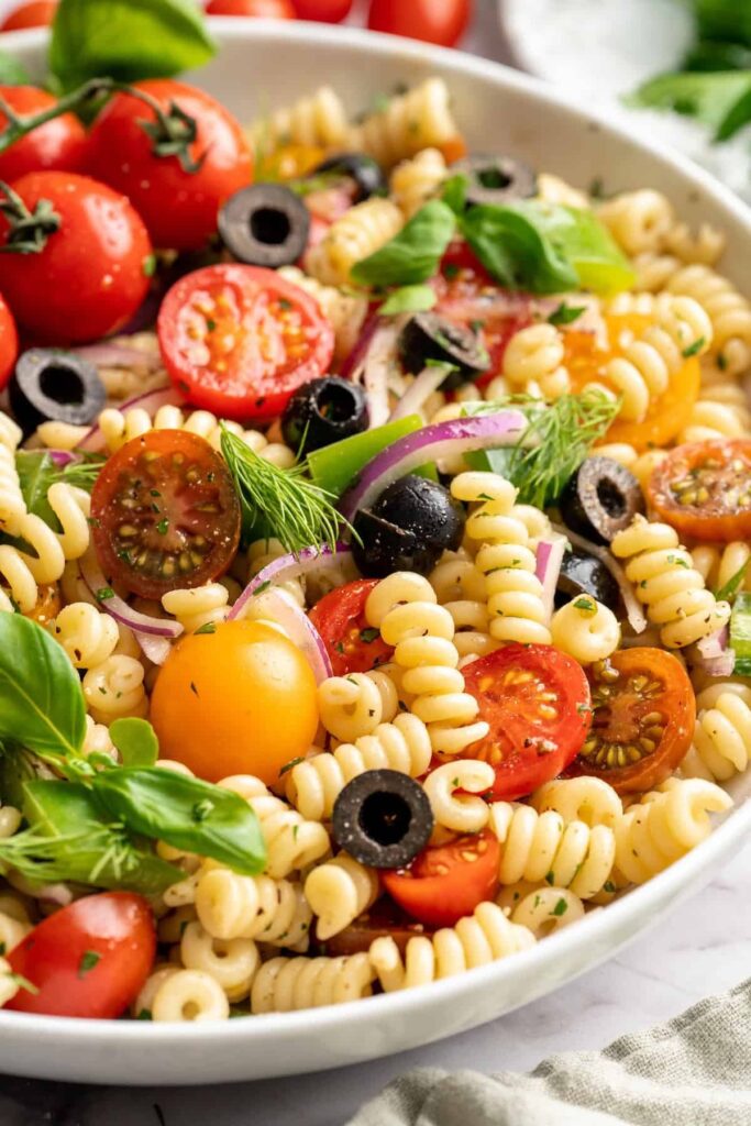 The Best Vegan Pasta Salad with Italian Dressing