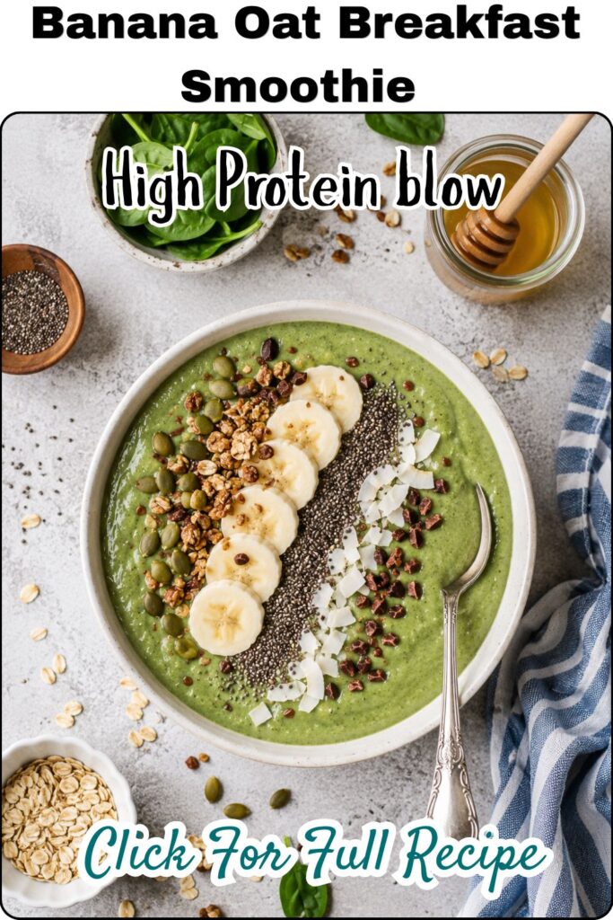 Banana Oat Breakfast Smoothie