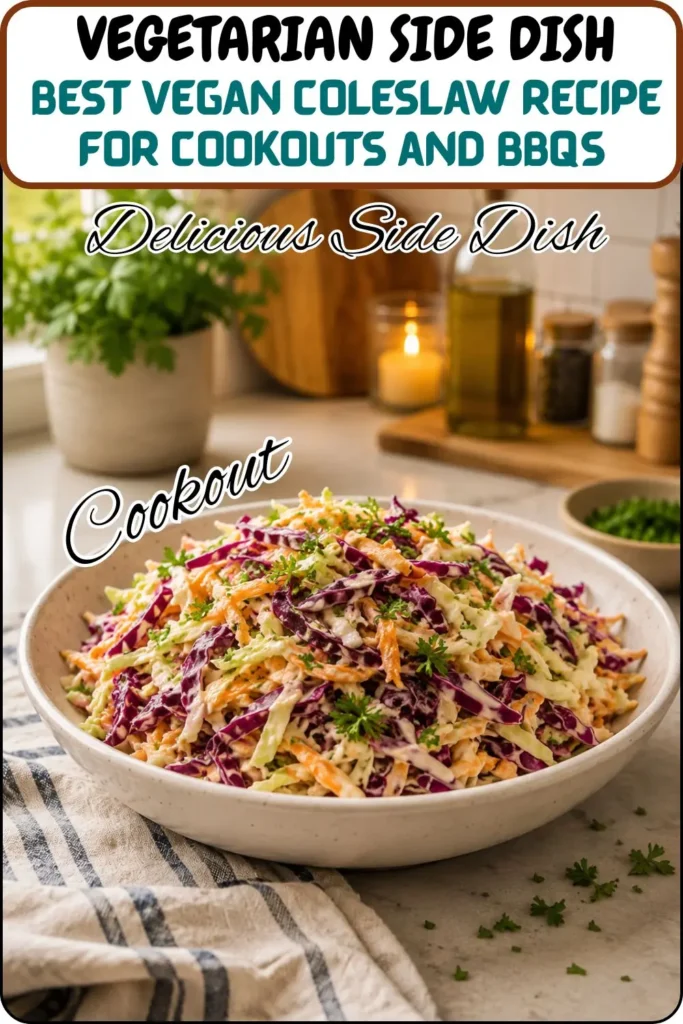 Best Vegan Coleslaw Recipe for Cookouts and BBQsÂ