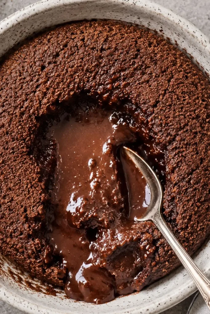 Blended Chocolate Lava Cake Vegan Oatmeal Bowl