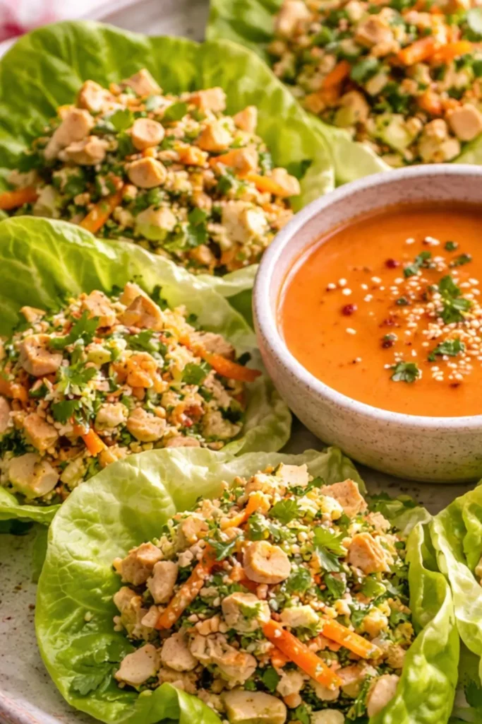Buffalo Chickpea Lettuce Cups