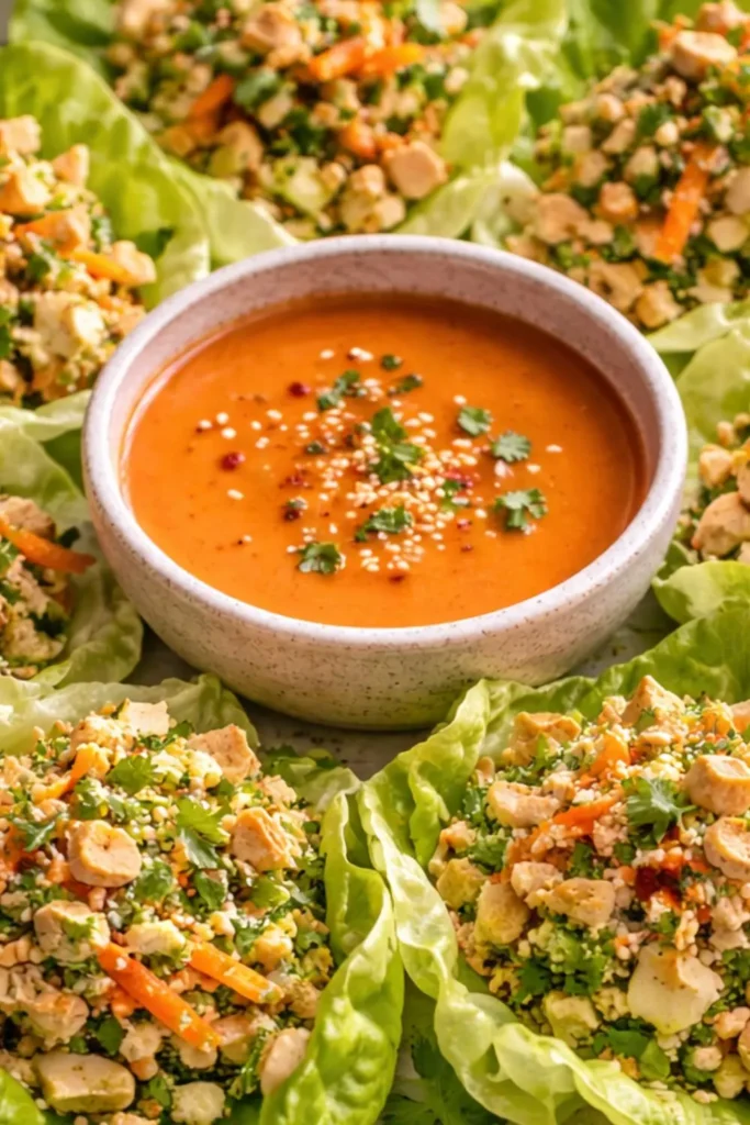 Buffalo Chickpea Lettuce Cups
