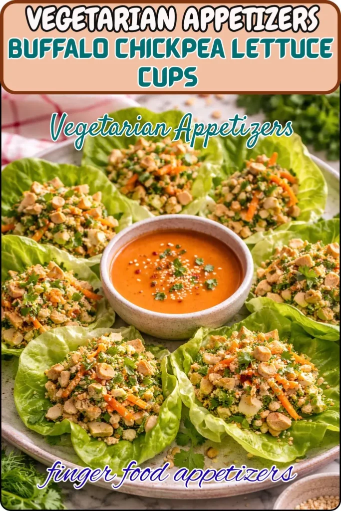 Buffalo Chickpea Lettuce Cups