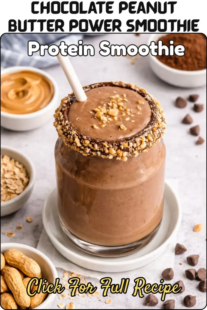 Chocolate Peanut Butter Power Smoothie