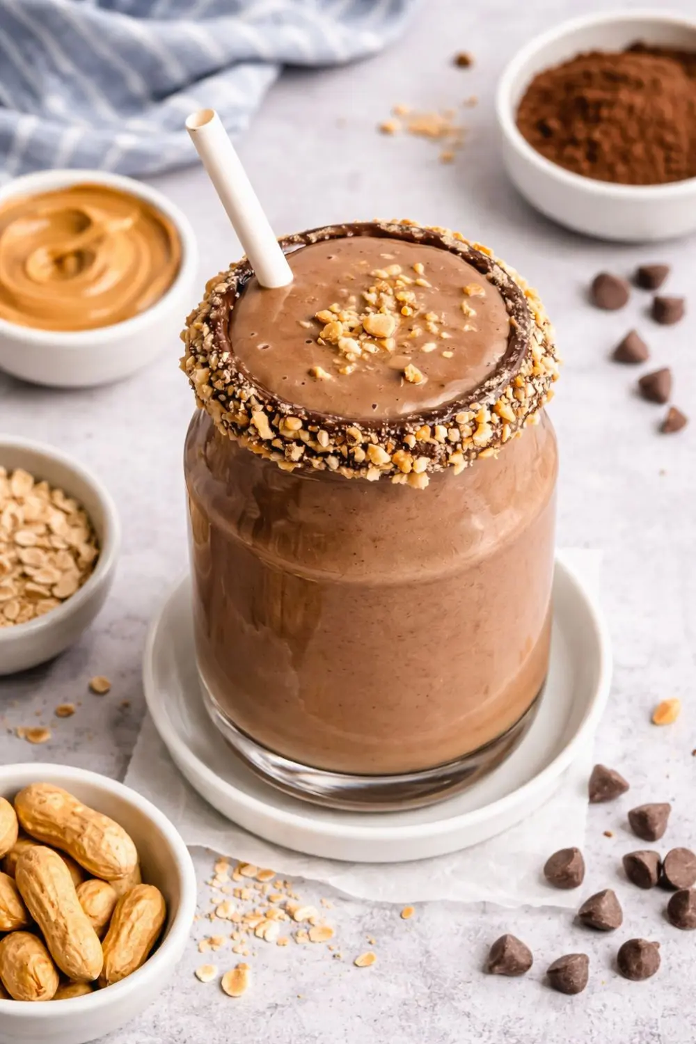Chocolate Peanut Butter Power Smoothie