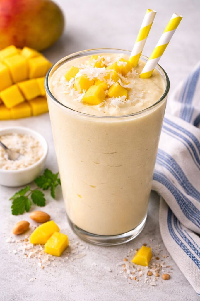 Coconut Cream Mango Smoothie